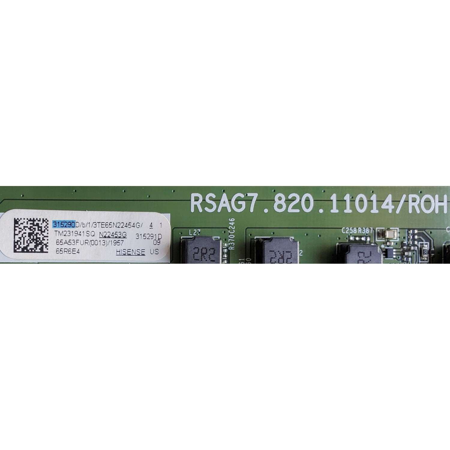 KIT DE TARJETAS PARA TV HISENSE / MAIN 315290 / RSAG7.820.11014/ROH / 315291  / FUENTE 331382 / RSAG7.820.12362/ROH / T-CON 324295 / RSAG7.820.12673/ROH / PANEL HD650Y1U72-T0L2\GM\CKD3A\ROH / DISPLAY HV650QUB-F70 / JR645R3HA3L / MODELO 65R6E4 65A53FUR - Imagen 4